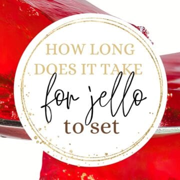 jello with text overlay: How long does it take for jello to set.