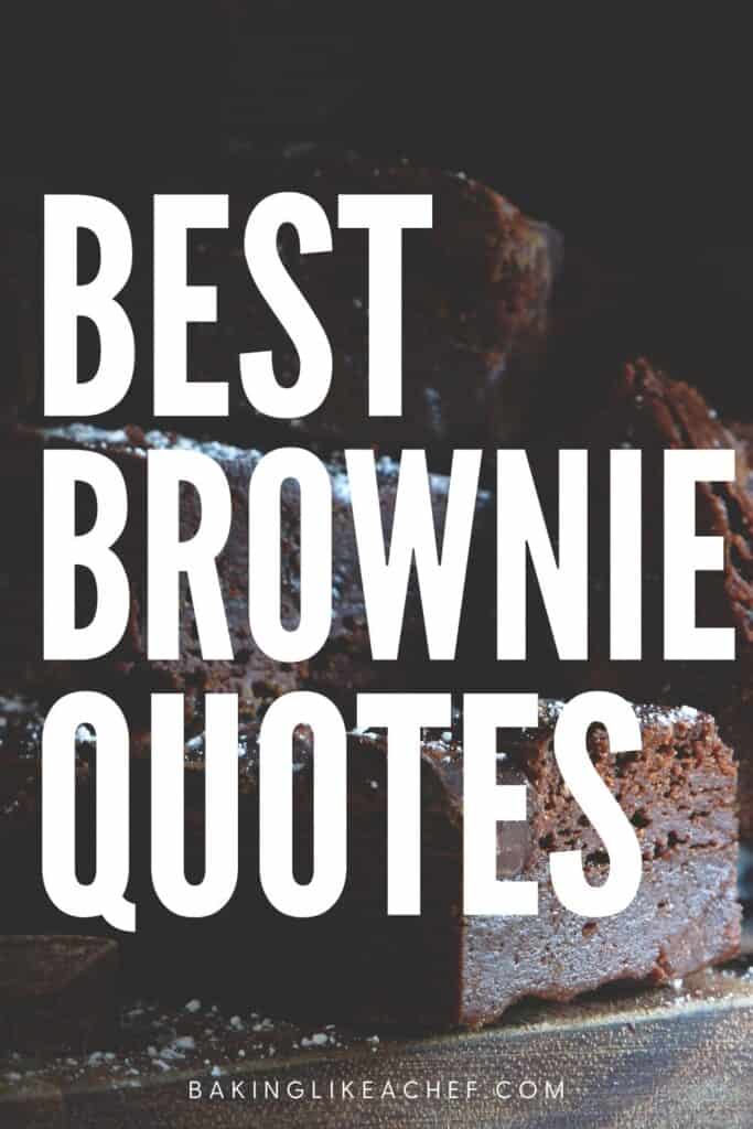 Stacked chocolate brownies: Pin with text