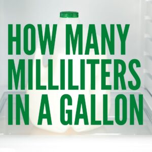 How Many Ml In A Gallon – Baking Like a Chef