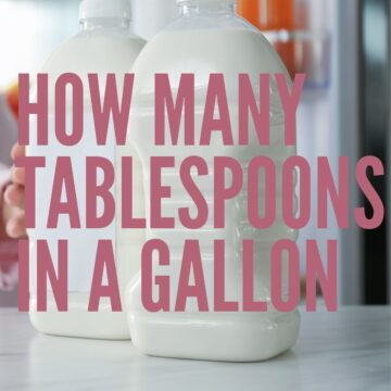 Two gallons of milk with overlaying text.