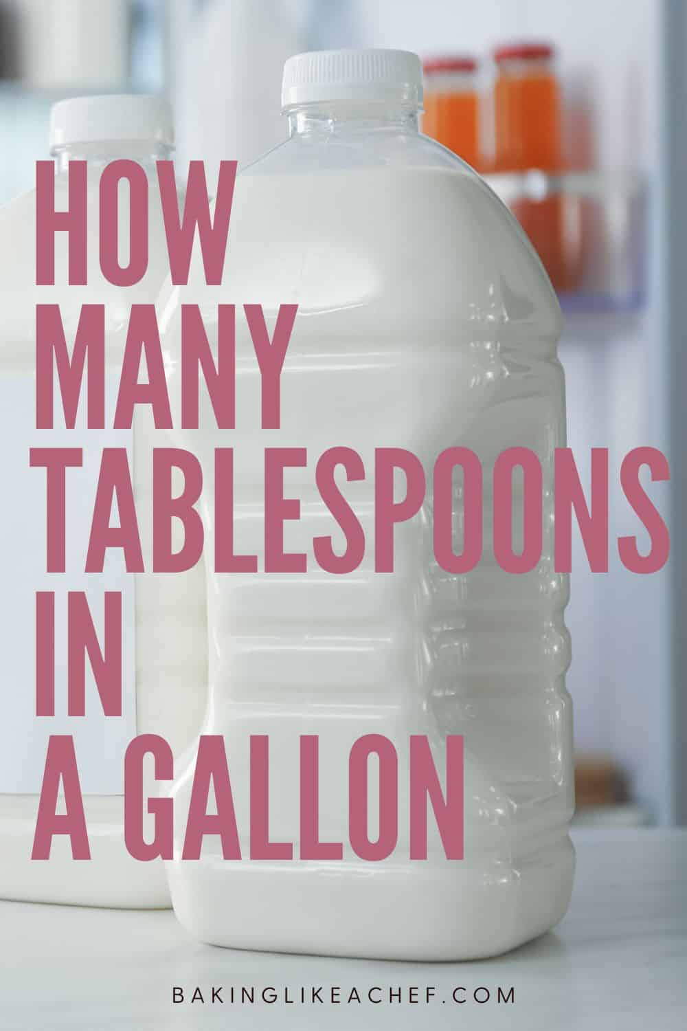 How Many Tablespoons In A Gallon Baking Like a Chef
