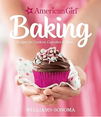 Girls' baking book cover with title.