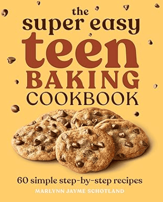 The teen baking cookbook cover with title.